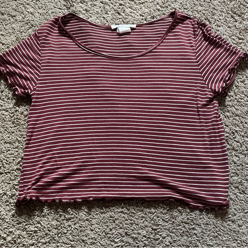 Caution to the wind lettuce trim crop top